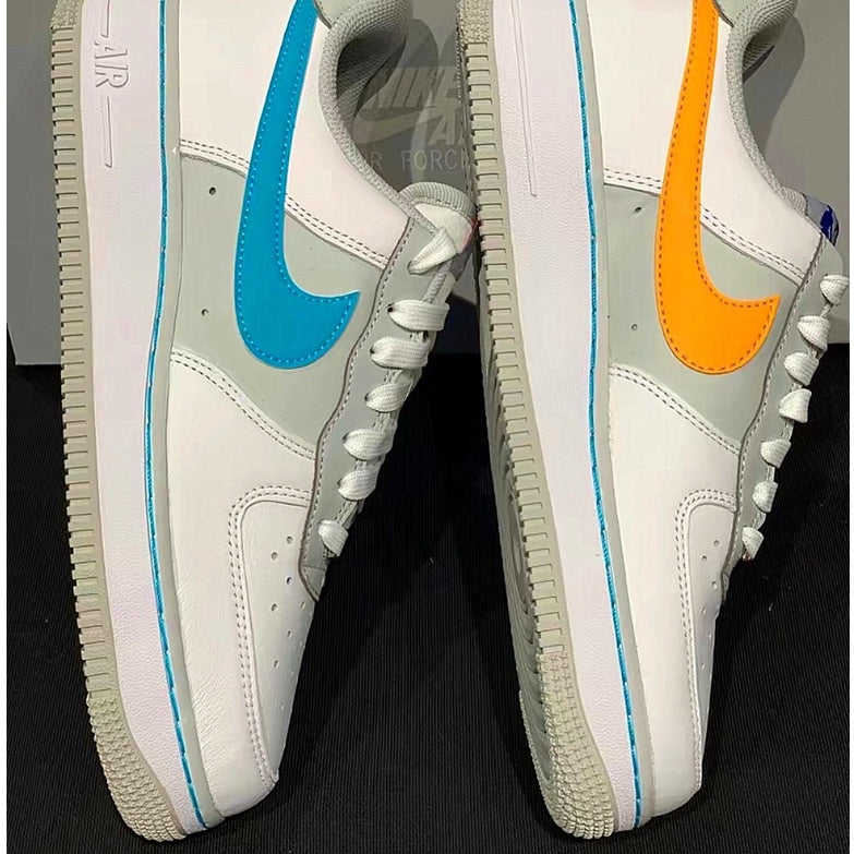 Nike NBA x Nike Air Force 1 Low “Fiesta” Carnival NBA 75th Anniversary White Blue Yellow White Purple Black Grey Red