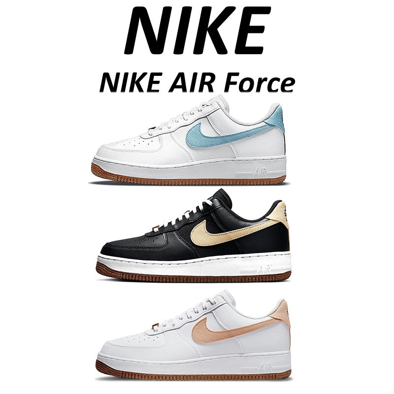Nike Air Force 1'07 LV8 "White Blue Floral Embroidery" "Black Brown Pomegranate Embroidery" "White Brown Plant Embroi