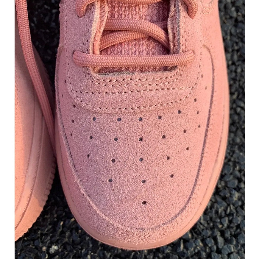 Nike Air Force 1 '07 LV8 Suede Low Top Casual Sneakers Deerskin Grey Black "Grey" Pink