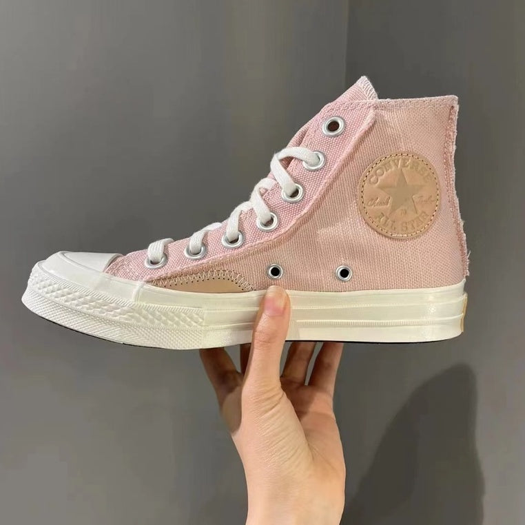 Converse chuck taylor all star 1970s high-top canvas shoes retro raw edge patch shoes 572611/12C unisex