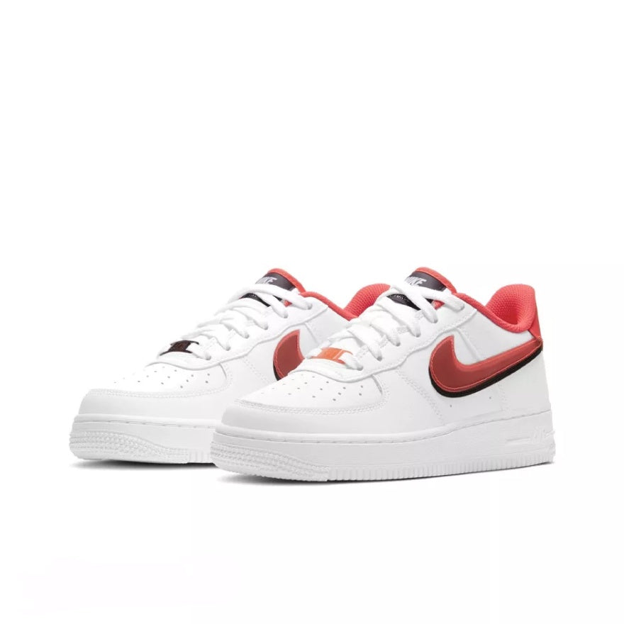 Nike Air Force 1 AF1Nike Air Force One Women's White Blue Pink 'White Red Black Double Hook Stitching Casual Shoes