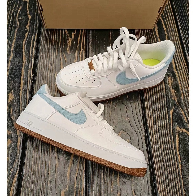 Nike Air Force 1'07 LV8 "White Blue Floral Embroidery" "Black Brown Pomegranate Embroidery" "White Brown Plant Embroi