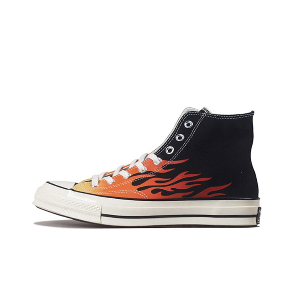 Converse Chuck 1970s OX Flame High Top Low Top Canvas Shoes Unisex 165024C 167813C Converse Sepatu canvas atas tinggi kasut