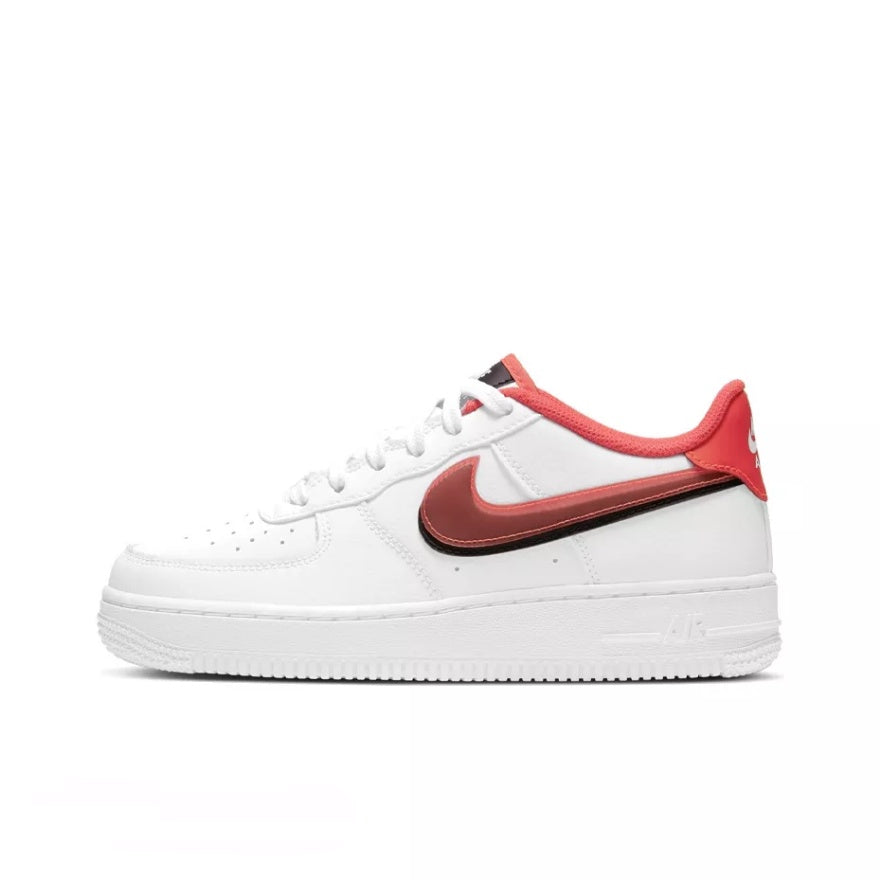 Nike Air Force 1 AF1Nike Air Force One Women's White Blue Pink 'White Red Black Double Hook Stitching Casual Shoes