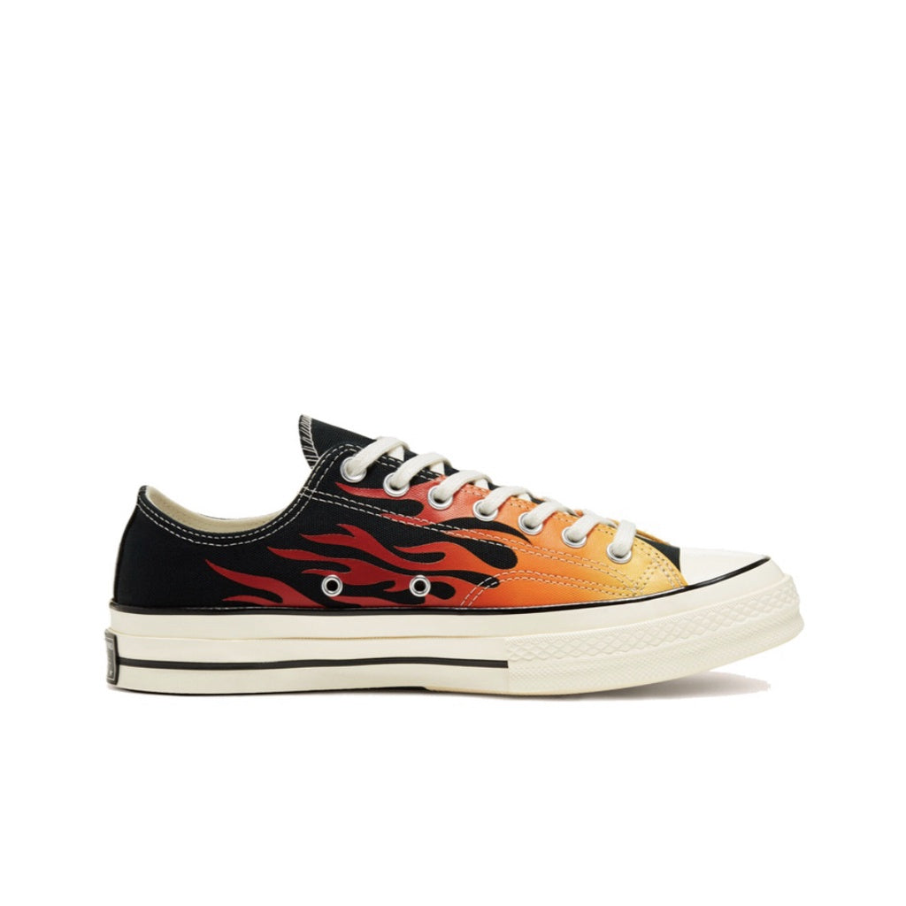 Converse Chuck 1970s OX Flame High Top Low Top Canvas Shoes Unisex 165024C 167813C Converse Sepatu canvas atas tinggi kasut