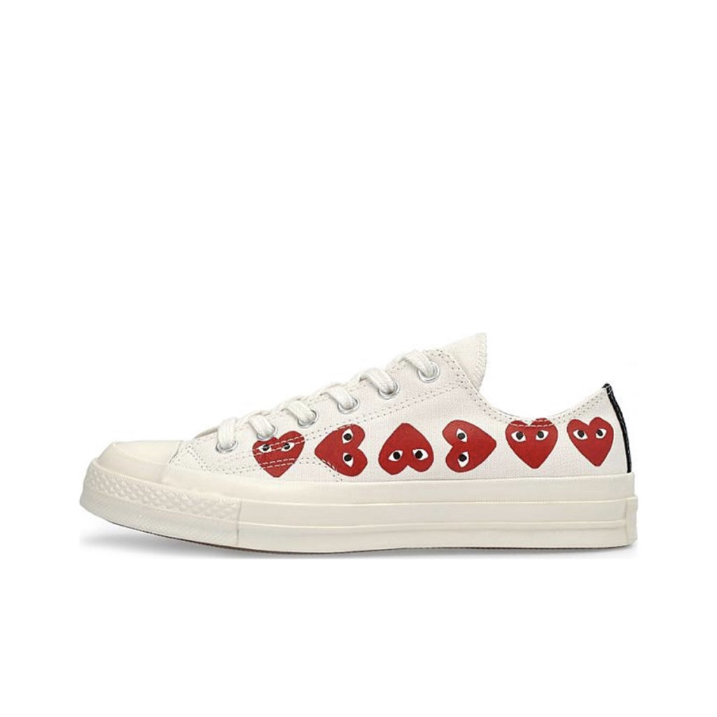 Converse CDG X 1970s play x jointly High top casual men's and women's canvas shoes black and white