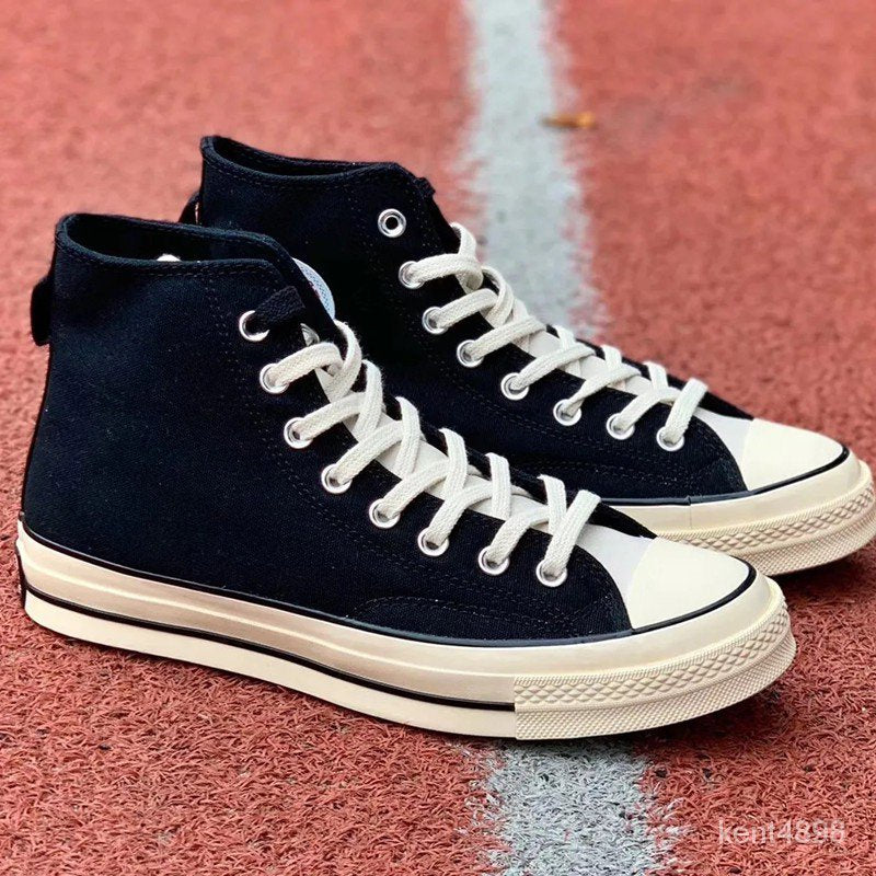 Converse 1970s classic black and white gray hit color high-top canvas shoes FOG joint couple casual shoes sports shoes