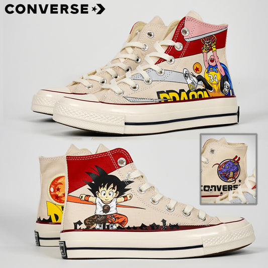 Converse Chuck taylor Star 1970S Hi High top canvas shoes Converse X Seven Dragon Ball Comics Co branded Limited Edition