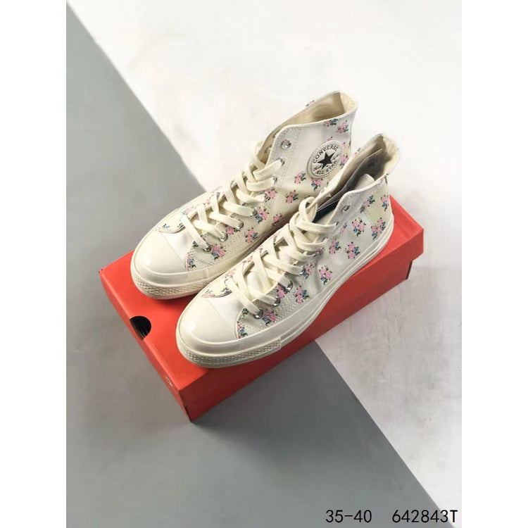 Converse chuck Taylor all star 1970s Non slip high top canvas shoes Women's gray A05193C