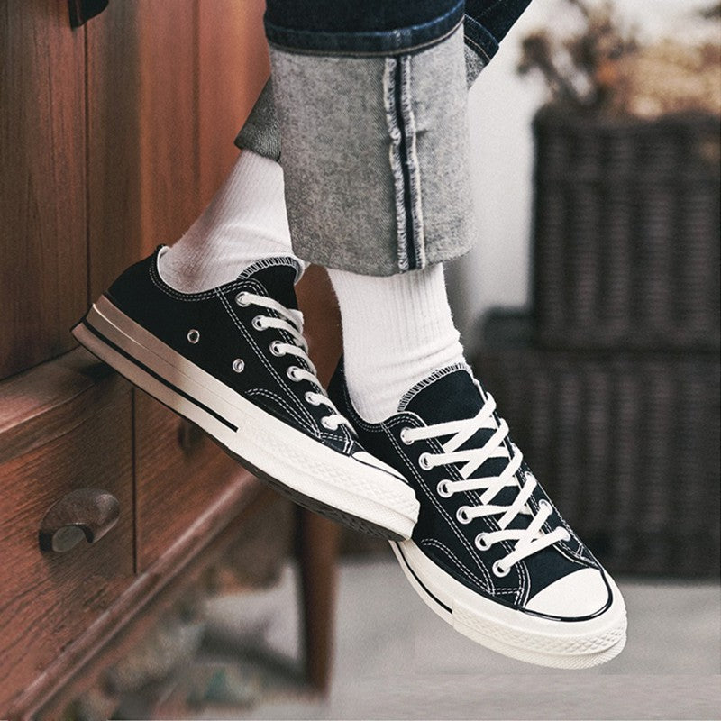 (Malaysia stock delivery)  Converse 1970S canvas men's and women's shoes sneakers all-star high-cut black