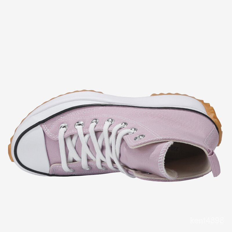 Converse ShoesRun Star HikePink Purple High Top Raise the Bottom Sports Canvas Shoes Men's Shoes Skateboard Shoes171668C