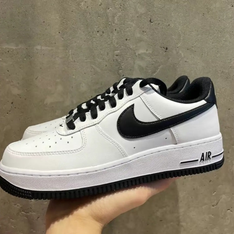 Nike Air Force 1 ‘07 Low Top Casual Sneakers White Black White Green White Grey