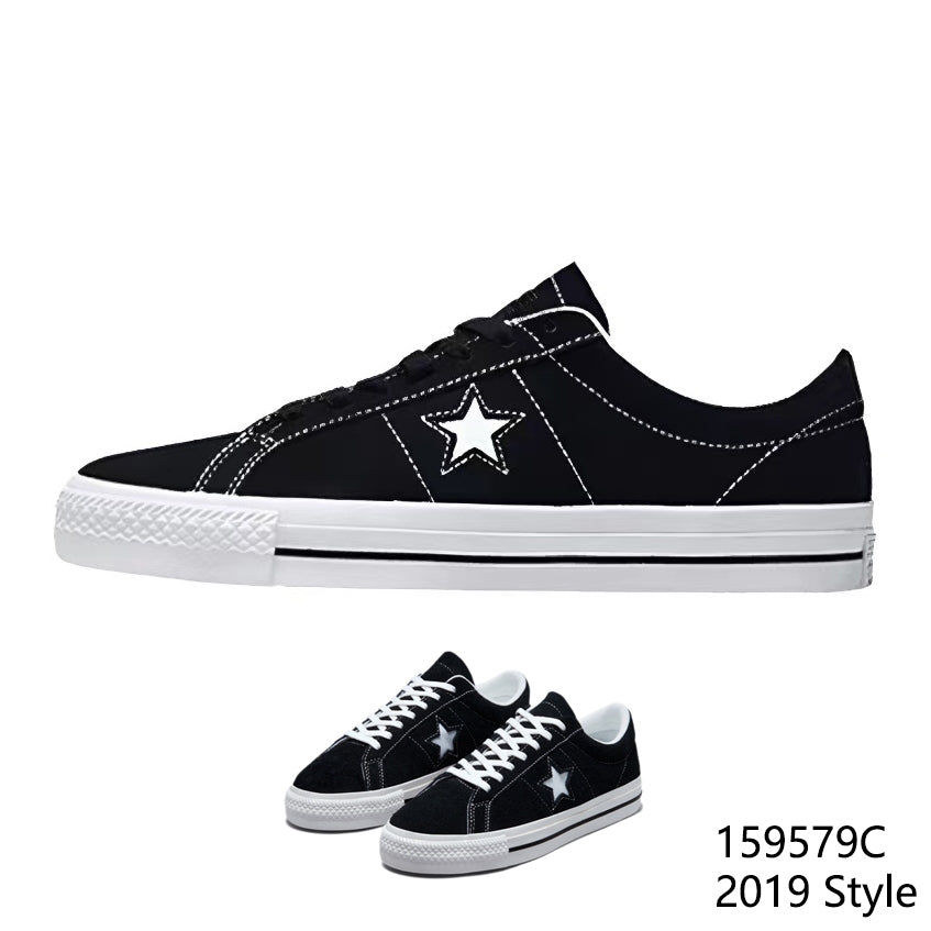 Converse One Star Black Suede Classic Retro Low Top Casual Sneakers Men's and Women's Fashion Casual Shoes Blue Green