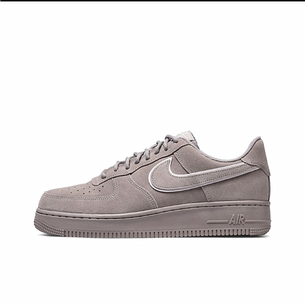 Nike Air Force 1 '07 LV8 Suede Low Top Casual Sneakers Deerskin Grey Black "Grey" Pink