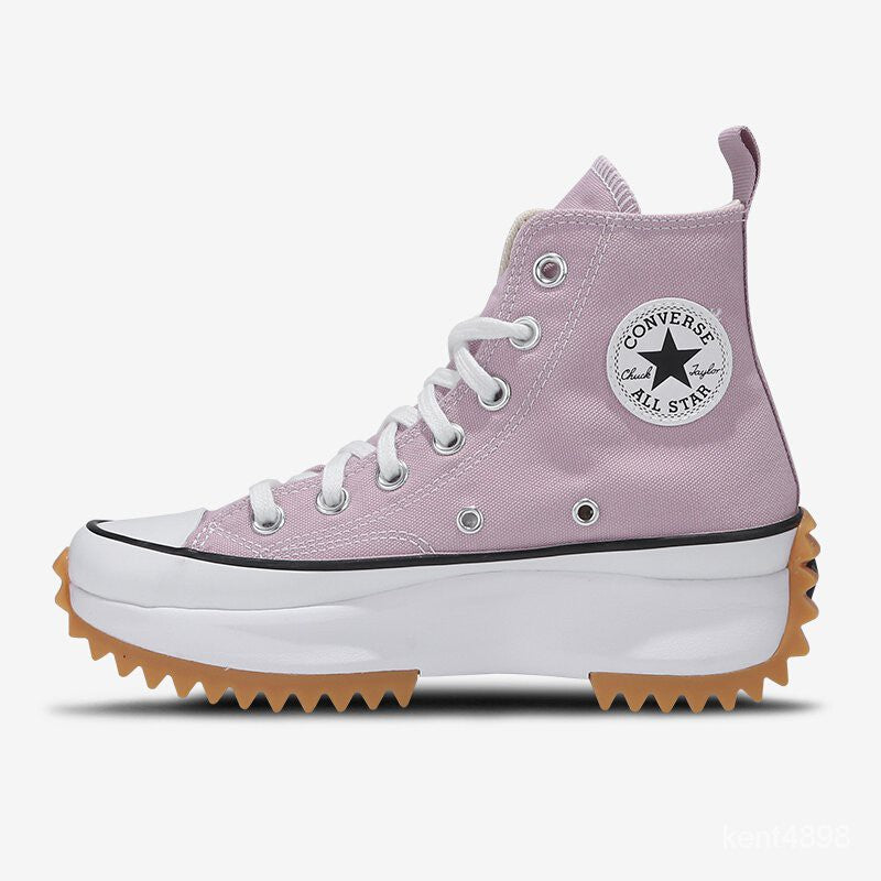 Converse ShoesRun Star HikePink Purple High Top Raise the Bottom Sports Canvas Shoes Men's Shoes Skateboard Shoes171668C