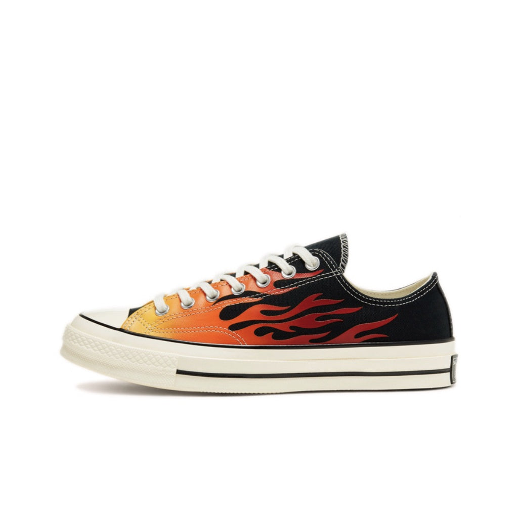 Converse Chuck 1970s OX Flame High Top Low Top Canvas Shoes Unisex 165024C 167813C Converse Sepatu canvas atas tinggi kasut