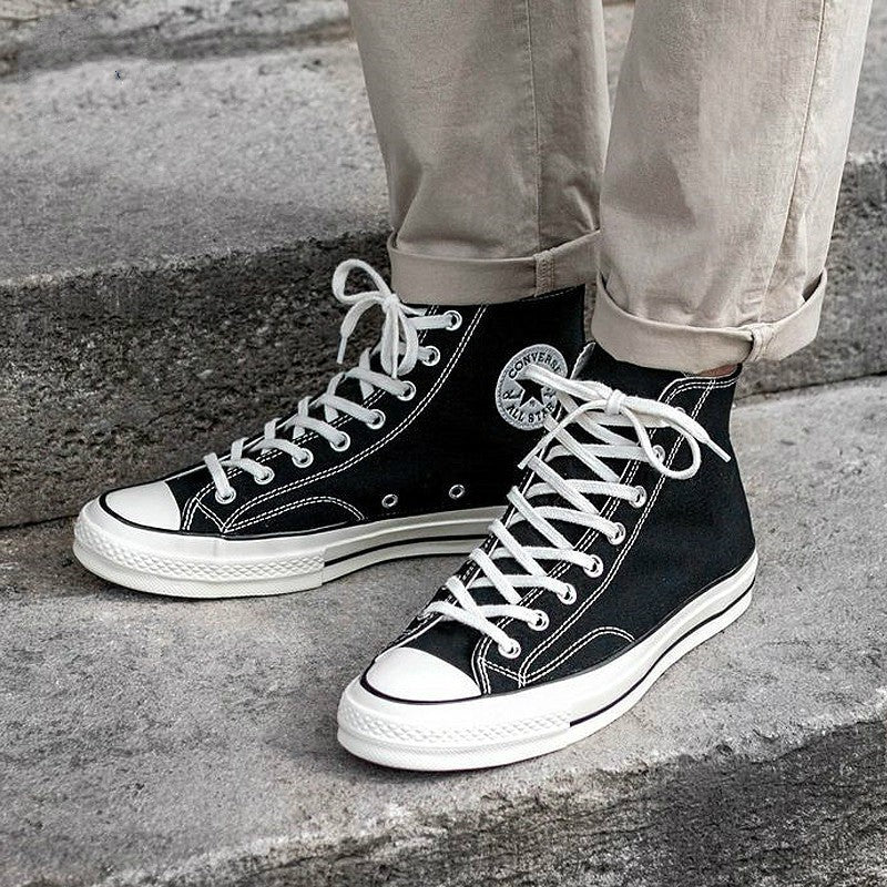 (Malaysia stock delivery)  Converse 1970S canvas men's and women's shoes sneakers all-star high-cut black