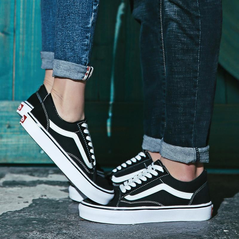 Vans Classic Low Cut Canvas Shoes Men's Breathable Couple Skateboard Shoes Student All-match Women's Shoes
