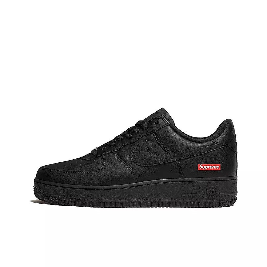 Nike Air Force 1 Supreme Low 'Box Logo' Men's Sneakers Women's Sneakers White Wheat Black.