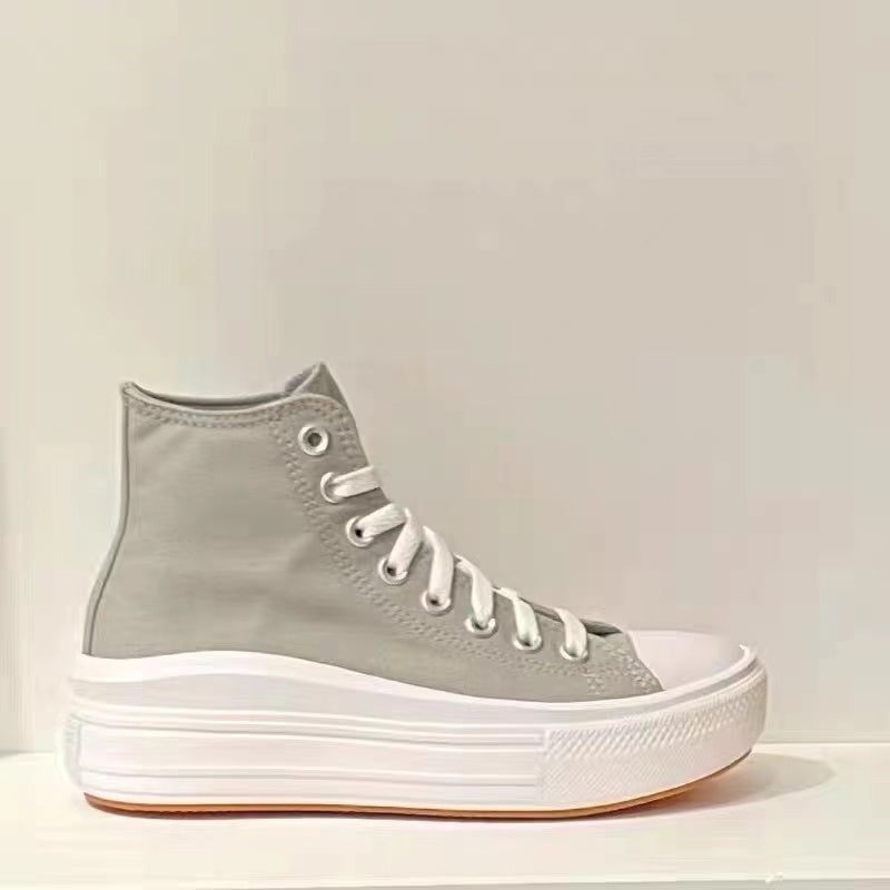 Converse Chuck Taylor Star Move 22-year new high-top thick-soled canvas shoes women's off-white A00562C