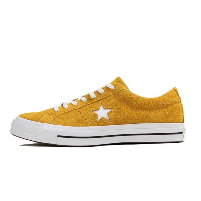 Converse One Star Black Suede Classic Retro Low Top Casual Sneakers Men's and Women's Fashion Casual Shoes Blue Green