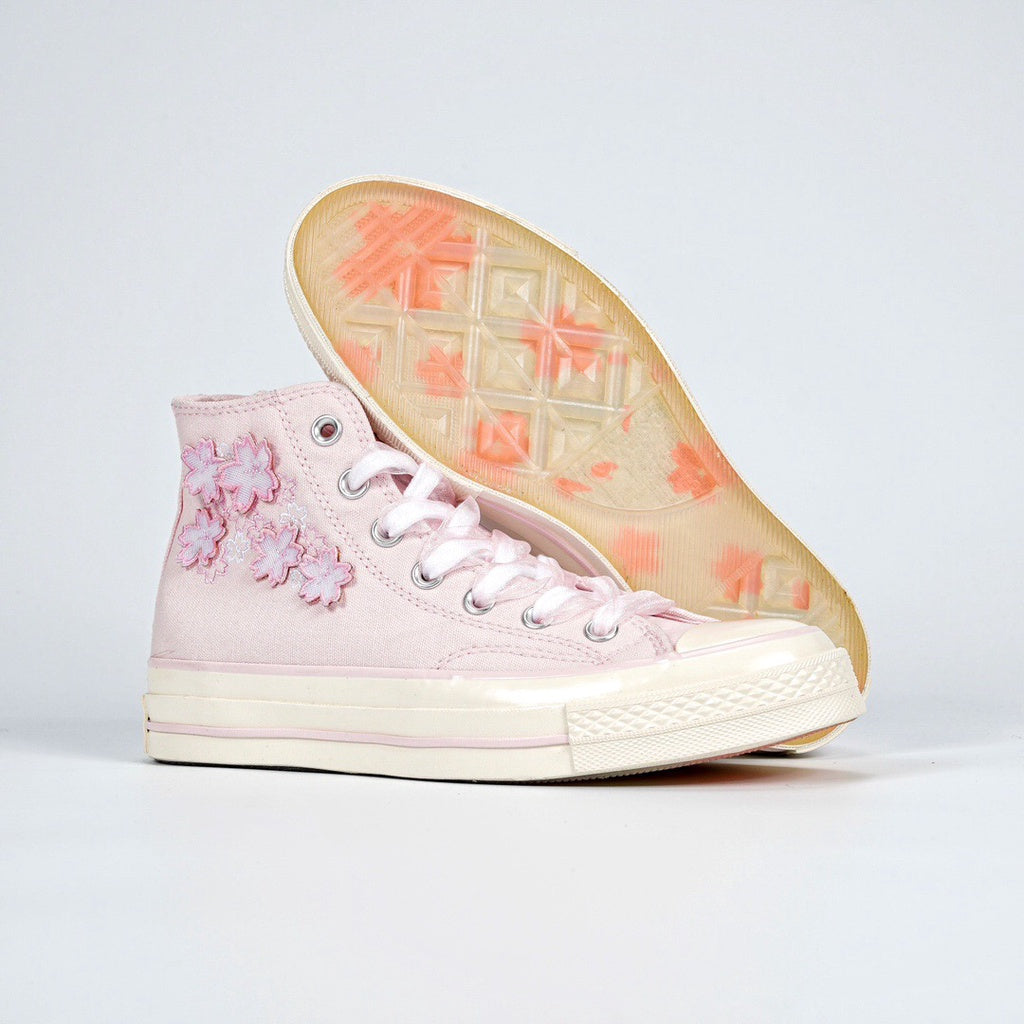 Converse 1970s Women's Cherry Blossom Embroidery high top low top Casual Canvas Shoes A06221CA06222C