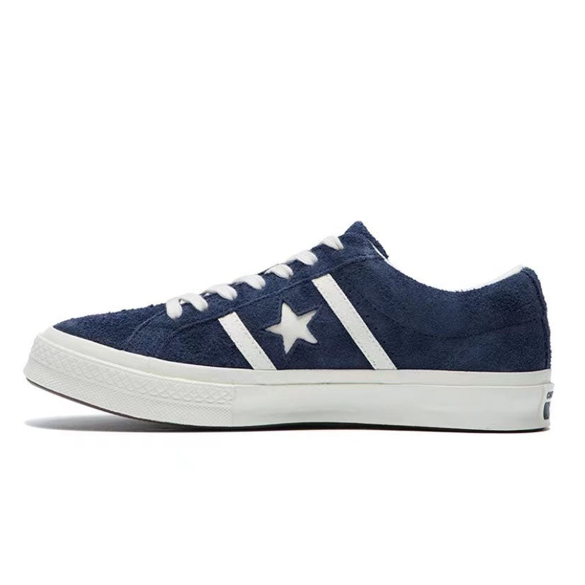 Converse One Star Black Suede Classic Retro Low Top Casual Sneakers Men's and Women's Fashion Casual Shoes Blue Green