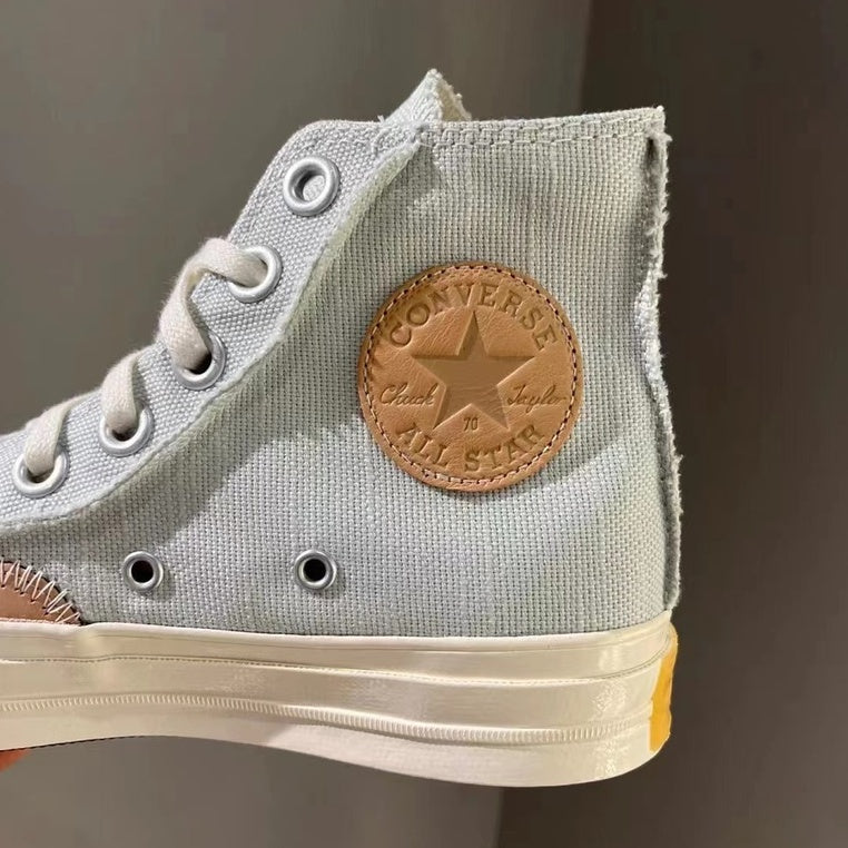 Converse chuck taylor all star 1970s high-top canvas shoes retro raw edge patch shoes 572611/12C unisex