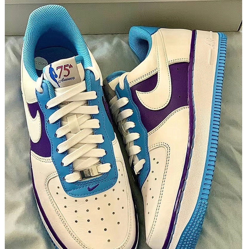 Nike NBA x Nike Air Force 1 Low “Fiesta” Carnival NBA 75th Anniversary White Blue Yellow White Purple Black Grey Red