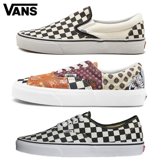 Vans black and white checkerboard lattice couple low top canvas shoes new pedal lazy shoes men's shoes women's shoes