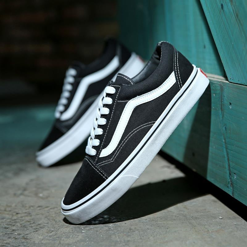 Vans Classic Low Cut Canvas Shoes Men's Breathable Couple Skateboard Shoes Student All-match Women's Shoes