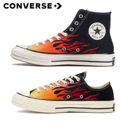 Converse Chuck 1970s OX Flame High Top Low Top Canvas Shoes Unisex 165024C 167813C Converse Sepatu canvas atas tinggi kasut