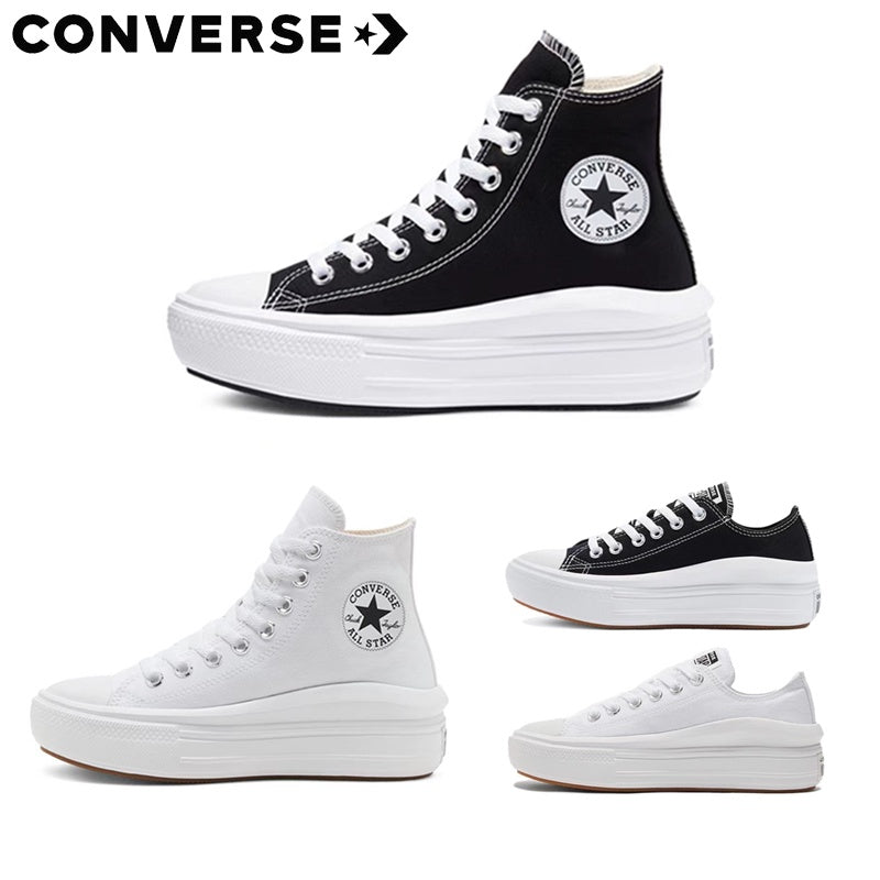 (4 colors) Converse Converse women's shoes 21 summer new high-top thick-soled increased casual shoes canvas shoes 568497