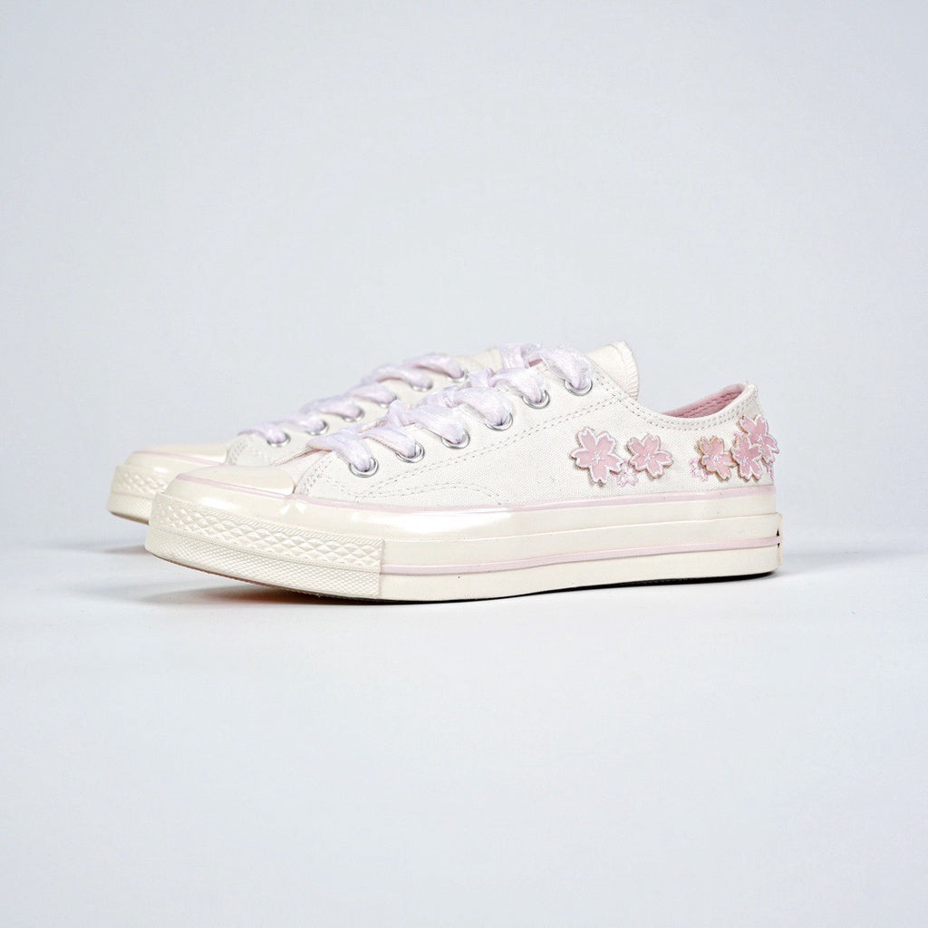 Converse 1970s Women's Cherry Blossom Embroidery high top low top Casual Canvas Shoes A06221CA06222C