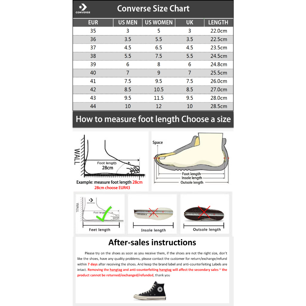 [In stock] Special price Converse All Star 1970s Women Men Skateboard Shoes Unisex Sneakers converse high cut