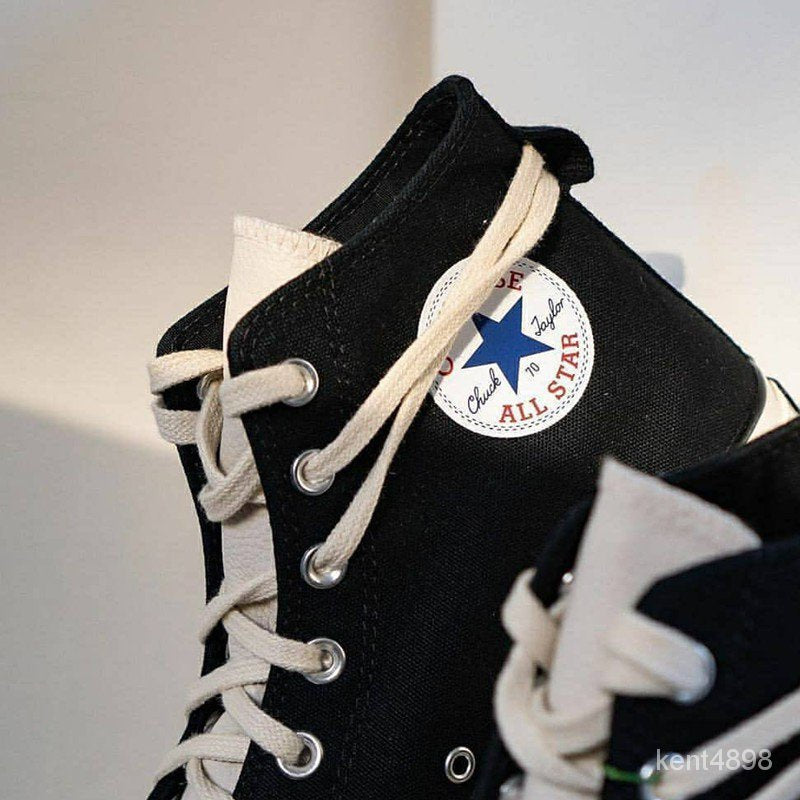 Converse 1970s classic black and white gray hit color high-top canvas shoes FOG joint couple casual shoes sports shoes