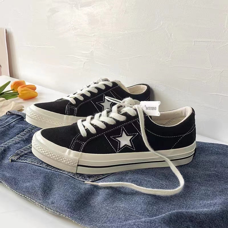 Converse One Star Black Suede Classic Retro Low Top Casual Sneakers Men's and Women's Fashion Casual Shoes Blue Green