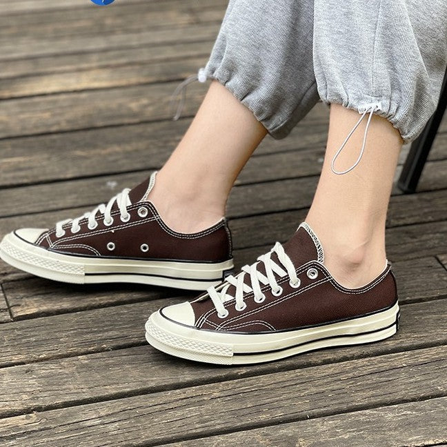 Converse1970S Brown Brown High-Top Low-Top Canvas Shoes170551C 170554C