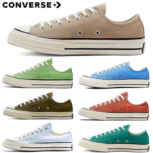 converse chuck taylor all star 1970s low-top espadrilles brown green orange blue low-top skateboards