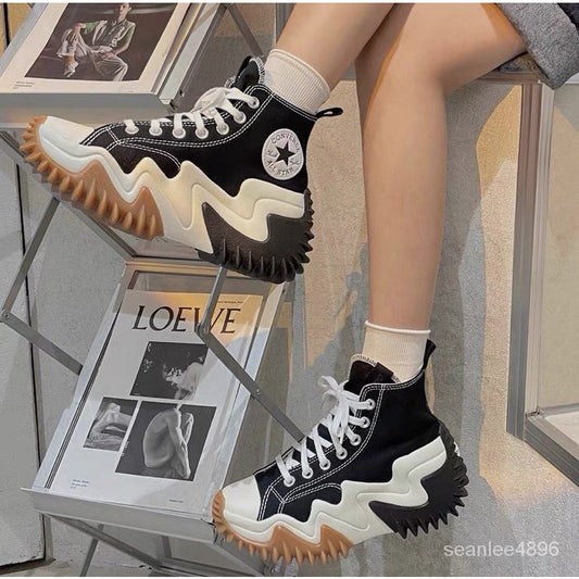 Converse Run Star Motion high-top canvas shoes sneakers men and women heightening shoes 171545C