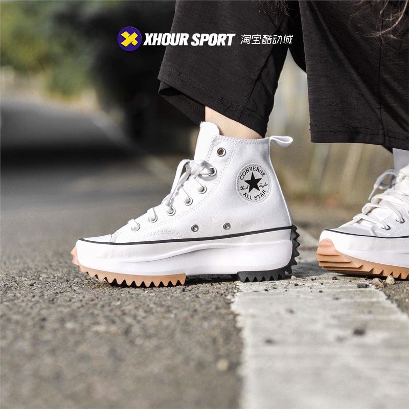 2colors Converse Run Star Hike 1970s High Top Canvas Shoes 166800c
