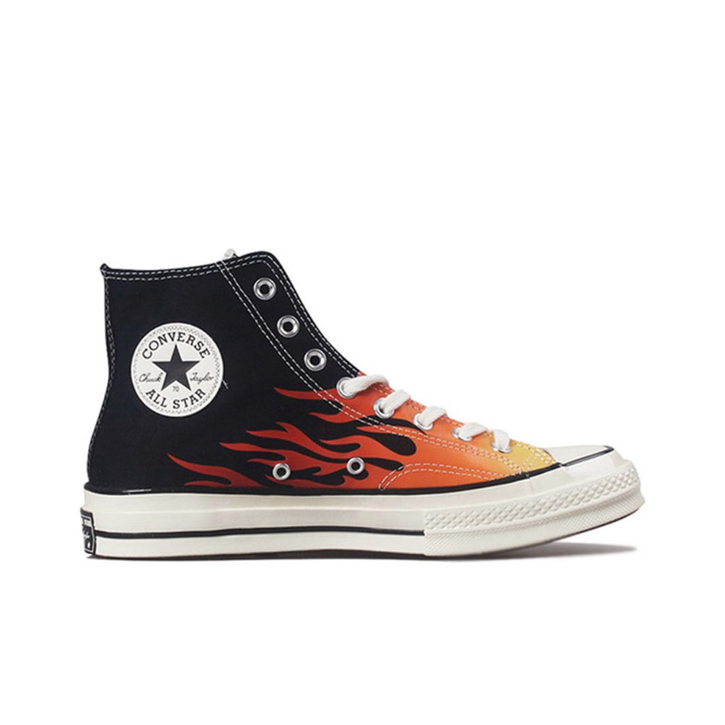 Converse Chuck 1970s OX Flame High Top Low Top Canvas Shoes Unisex 165024C 167813C Converse Sepatu canvas atas tinggi kasut