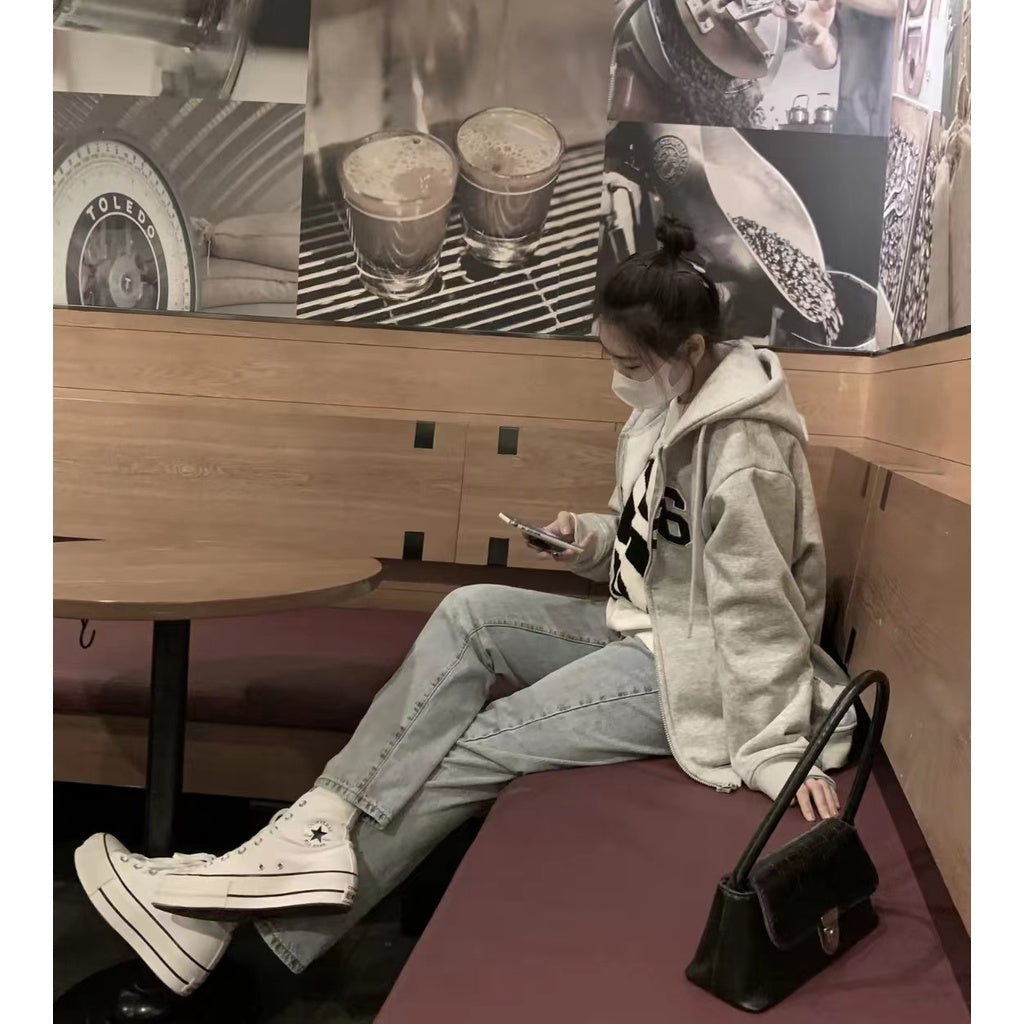 Converse Chuck All Star Canvas Platform High Top Platform High Top Canvas Shoes Black & White