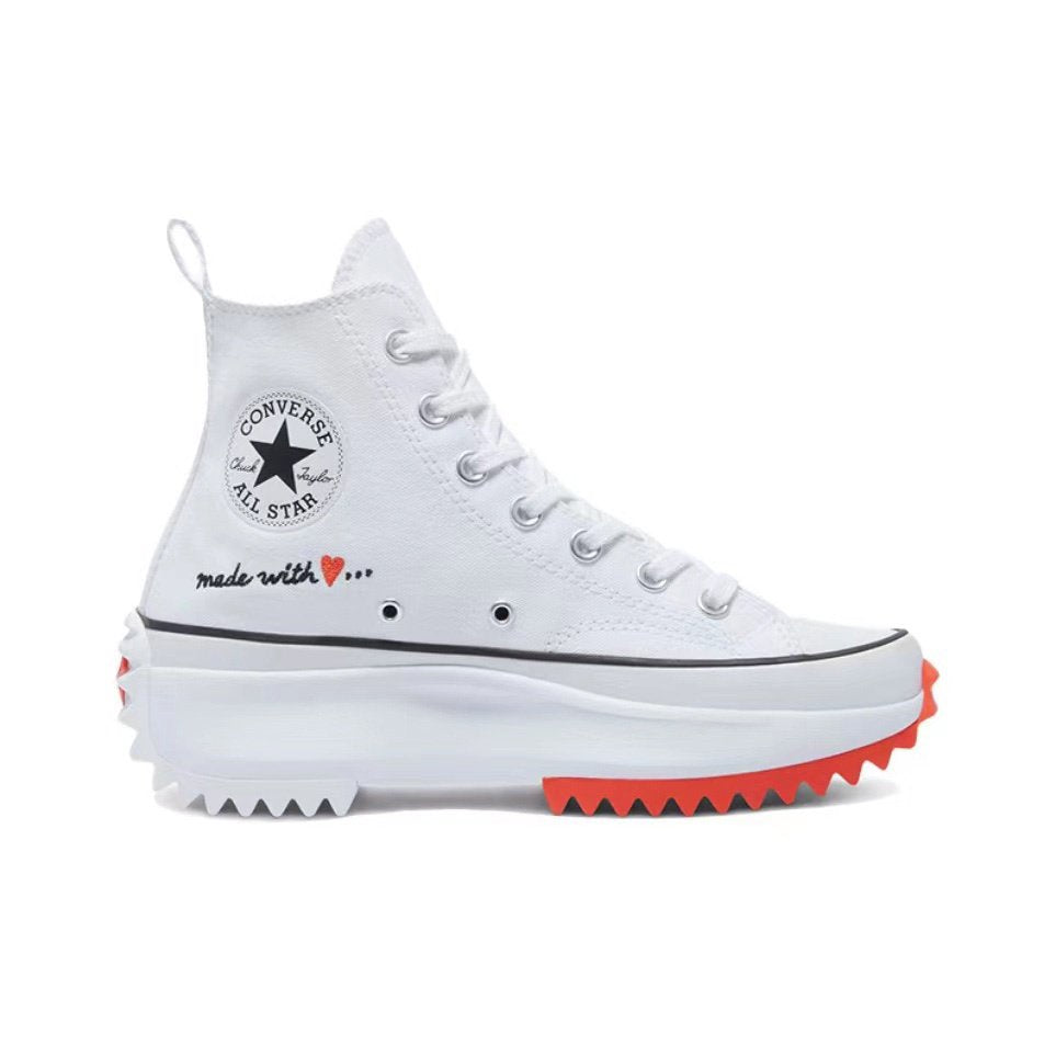 Converse valentine`s Day Run Star Hike Valentine's Day limited order Couples high-top casual release shoes Elevated shoe